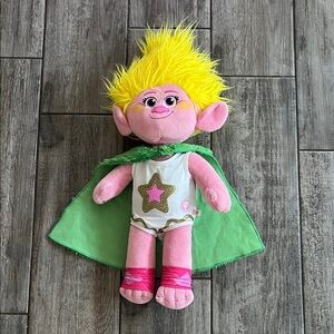 Build-A-Bear Viva trolls stuffed animal. with voice box in paw. Fully dressed